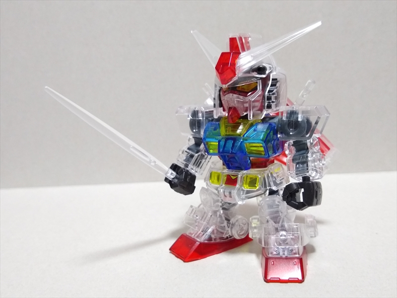 (レビュー)SDガンダム クロスシルエット ガンダムベース限定 RX-78-2ガンダム【クリアカラー】の画像