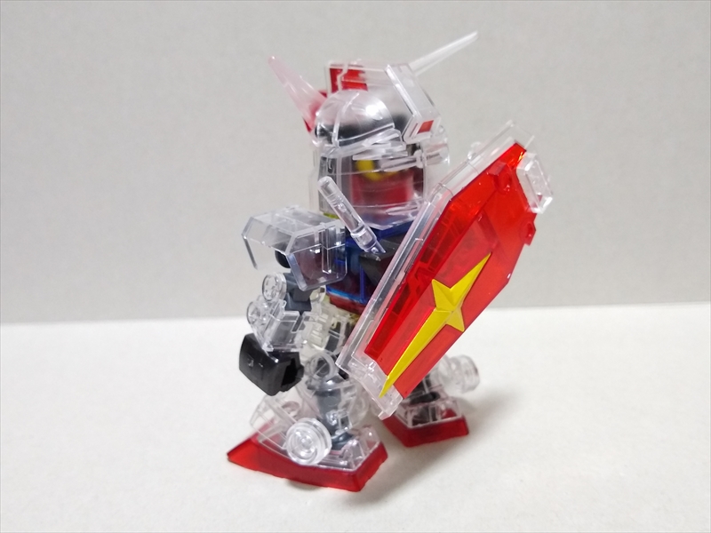 (レビュー)SDガンダム クロスシルエット ガンダムベース限定 RX-78-2ガンダム【クリアカラー】の画像