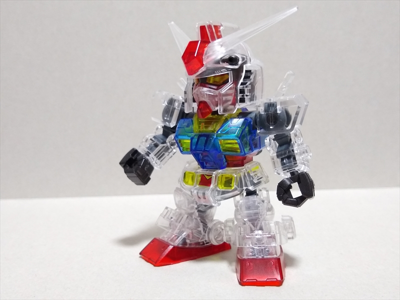 (レビュー)SDガンダム クロスシルエット ガンダムベース限定 RX-78-2ガンダム【クリアカラー】の画像
