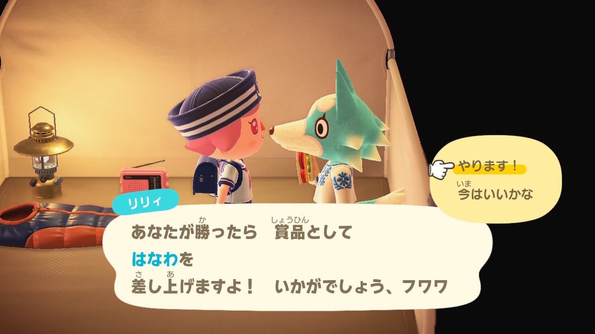 ニンテンドースイッチ あつまれどうぶつの森 キャンプ場 47回目の画像