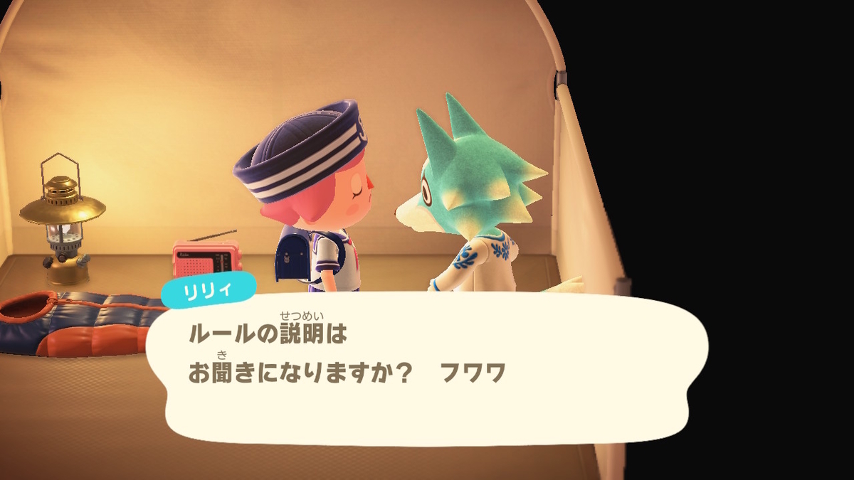 ニンテンドースイッチ あつまれどうぶつの森 キャンプ場 47回目の画像