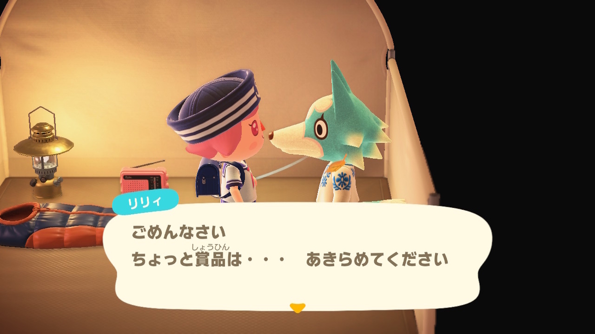 ニンテンドースイッチ あつまれどうぶつの森 キャンプ場 47回目の画像