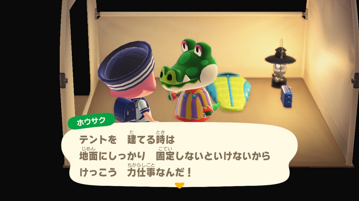 ニンテンドースイッチ あつまれどうぶつの森 キャンプ場 48回目の画像