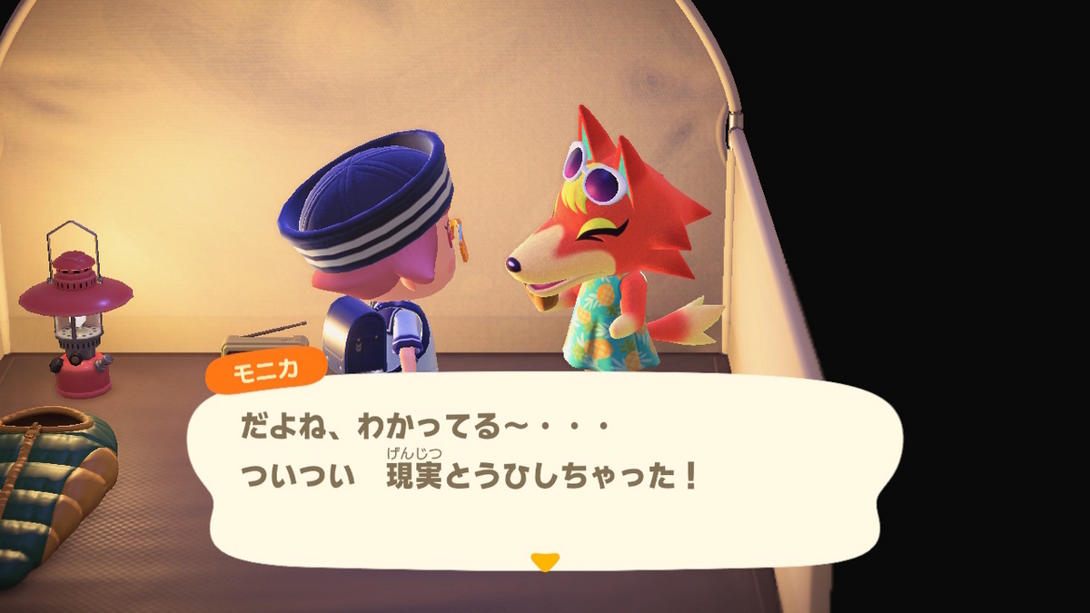 ニンテンドースイッチ あつまれどうぶつの森 キャンプ場 49回目の画像