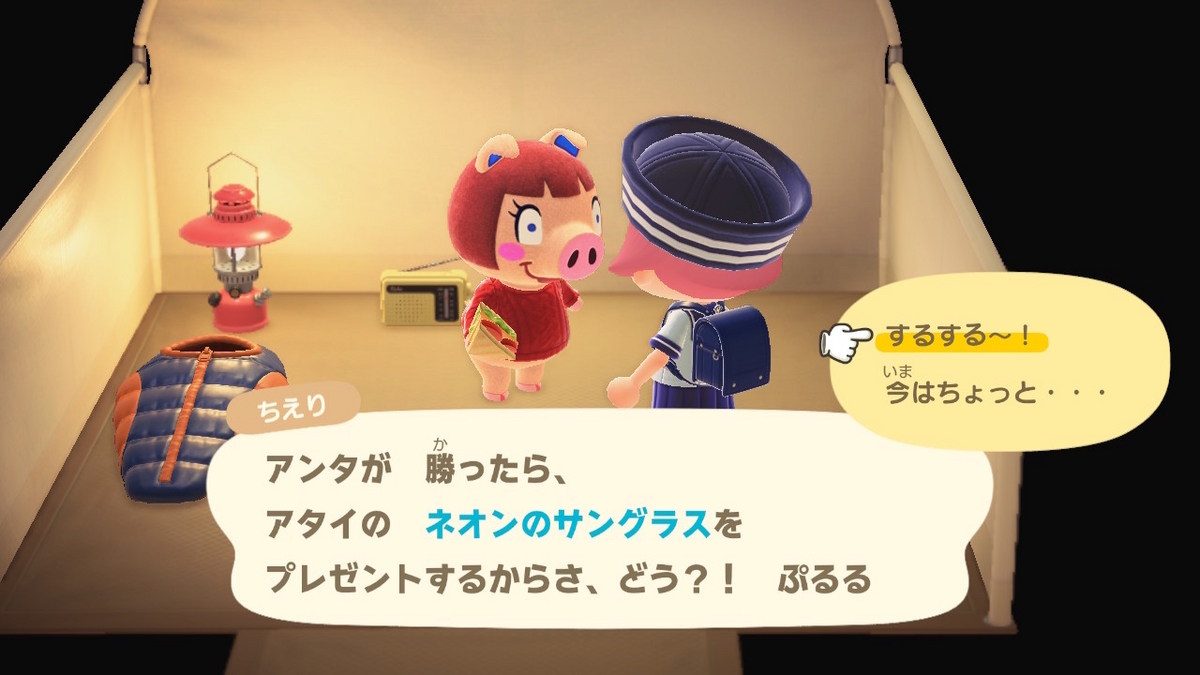 ニンテンドースイッチ あつまれどうぶつの森 キャンプ場 52回目の画像