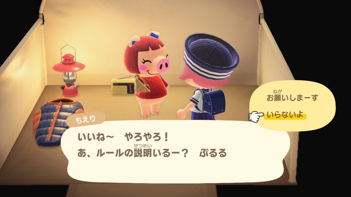 ニンテンドースイッチ あつまれどうぶつの森 キャンプ場 52回目の画像