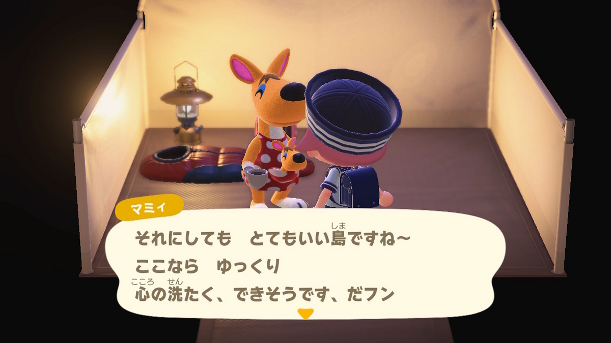 ニンテンドースイッチ あつまれどうぶつの森 キャンプ場 53回目の画像