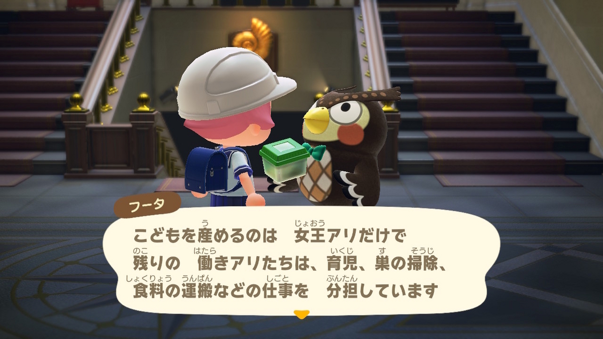 あつまれ どうぶつの森 ver.2.0.6 アリを捕まえていなかったです‥(;´∀｀)の画像