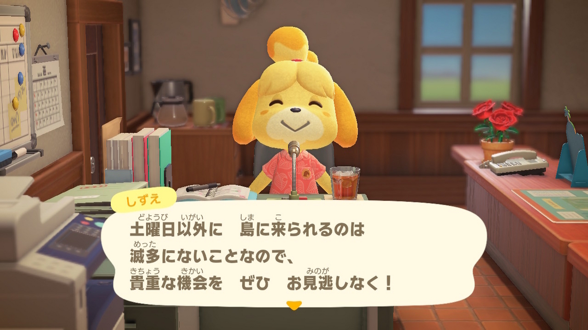 ニンテンドースイッチ あつまれ どうぶつの森 ver.2.0.6 クリスマスツリーをサッサと片付けるしずえ‥(;´∀｀)あ！2022年の事です。の画像