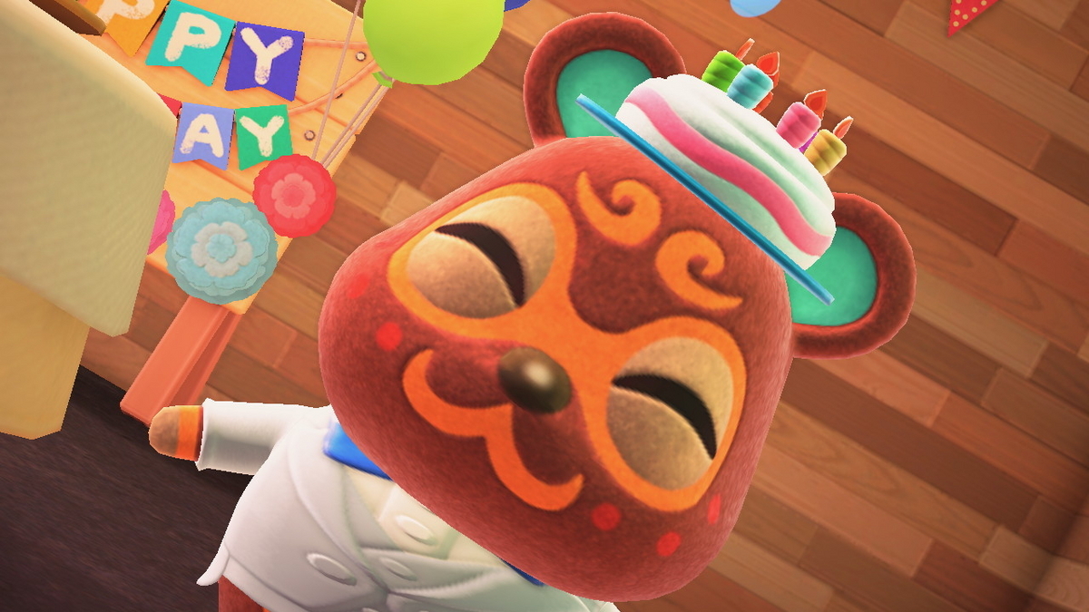 あつまれ どうぶつの森 ver.2.0.6 どぐろうさんのお誕生日を今更紹介しますね。の画像