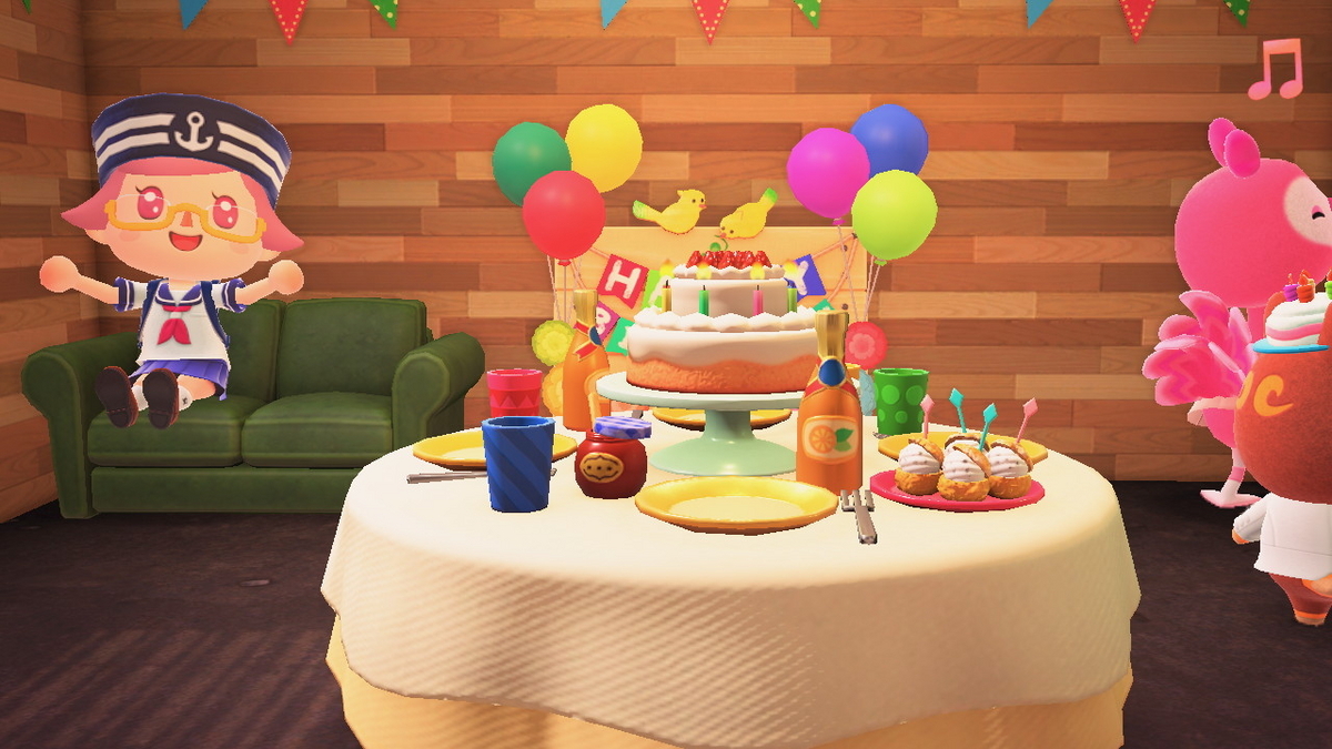 あつまれ どうぶつの森 ver.2.0.6 どぐろうさんのお誕生日を今更紹介しますね。の画像