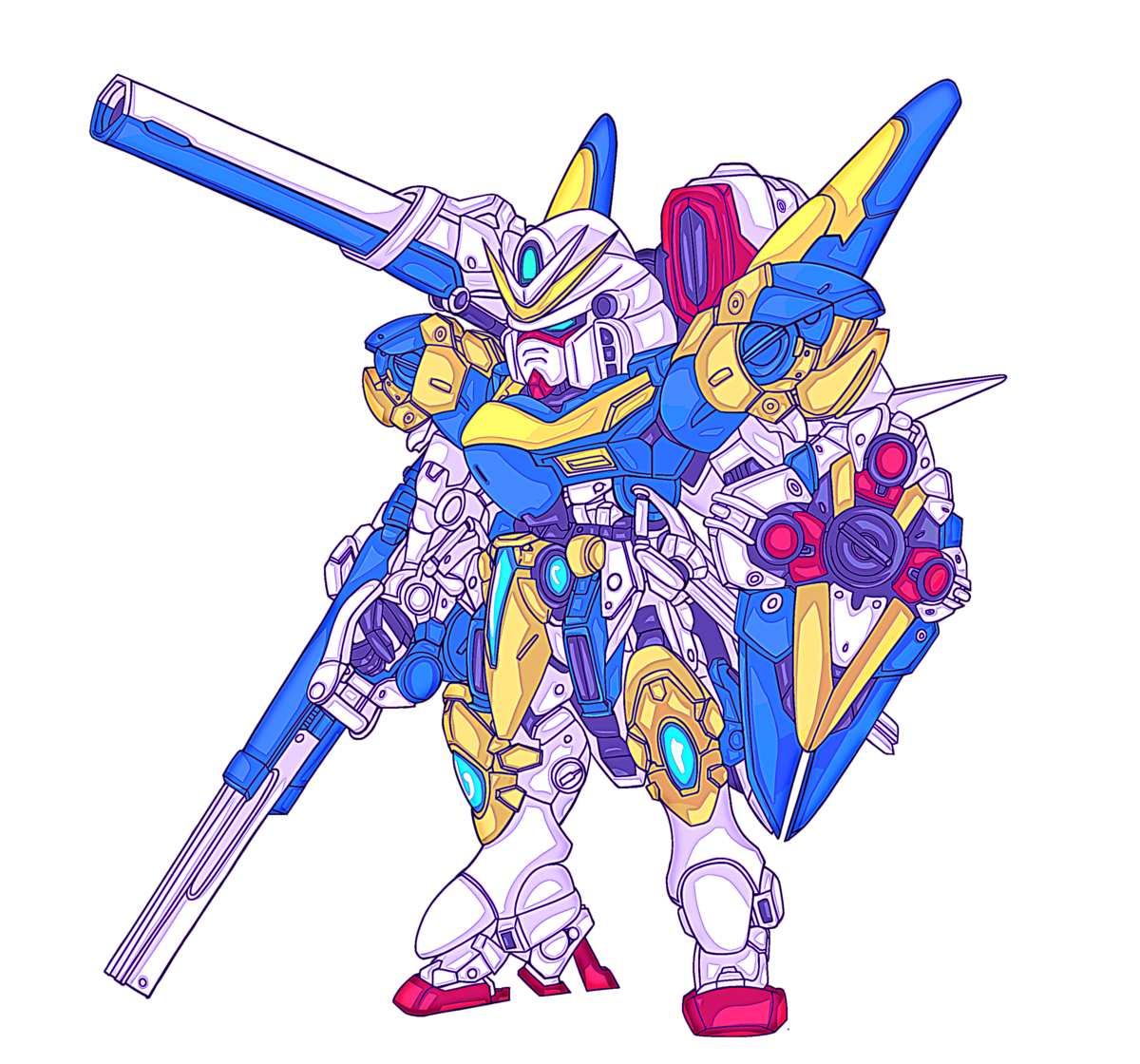 おえかき工房！色んなキャラクター編 8ページ（v2アサルトバスターガンダム）の画像