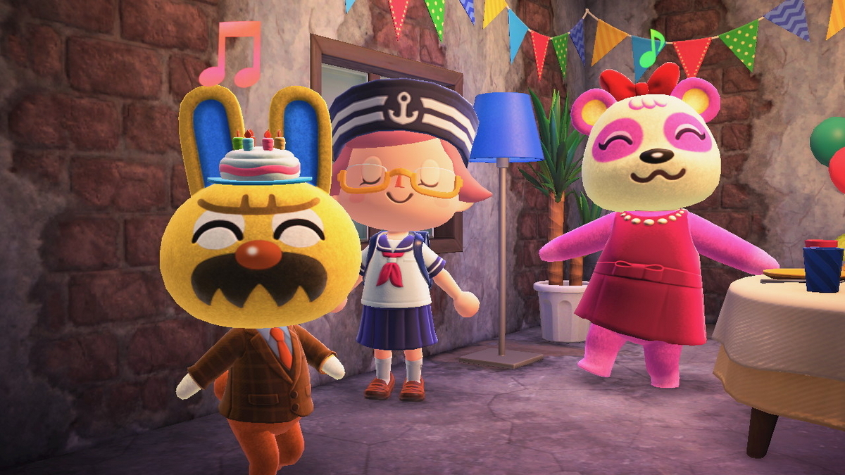 あつまれ どうぶつの森 ver.2.0.6 モサキチさんのお誕生日を今更しょうかい‥(;´∀｀)の画像