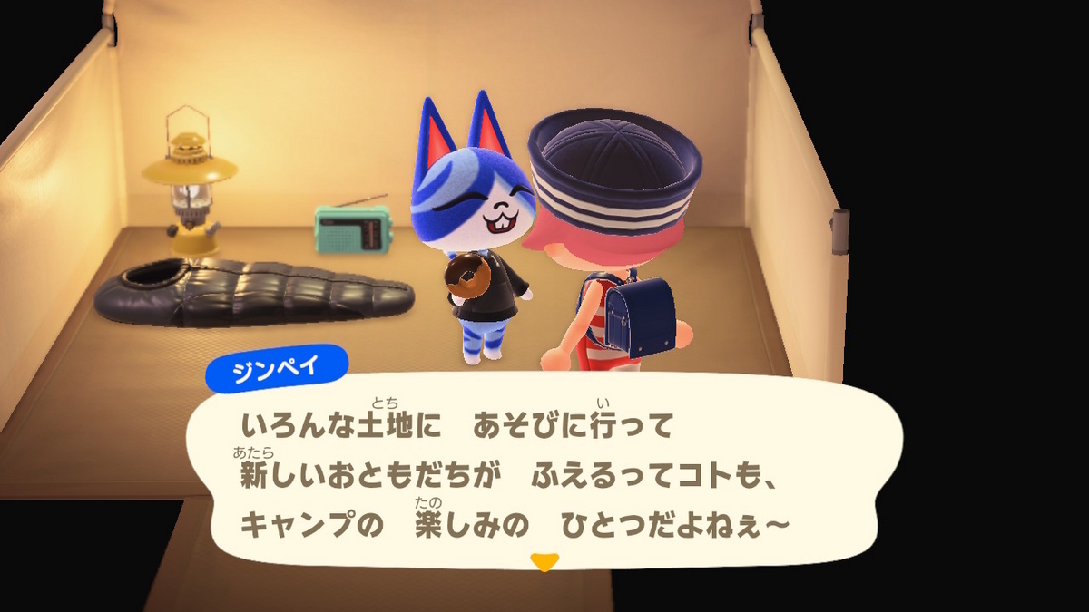 ニンテンドースイッチ あつまれどうぶつの森 キャンプ場 58回目の画像