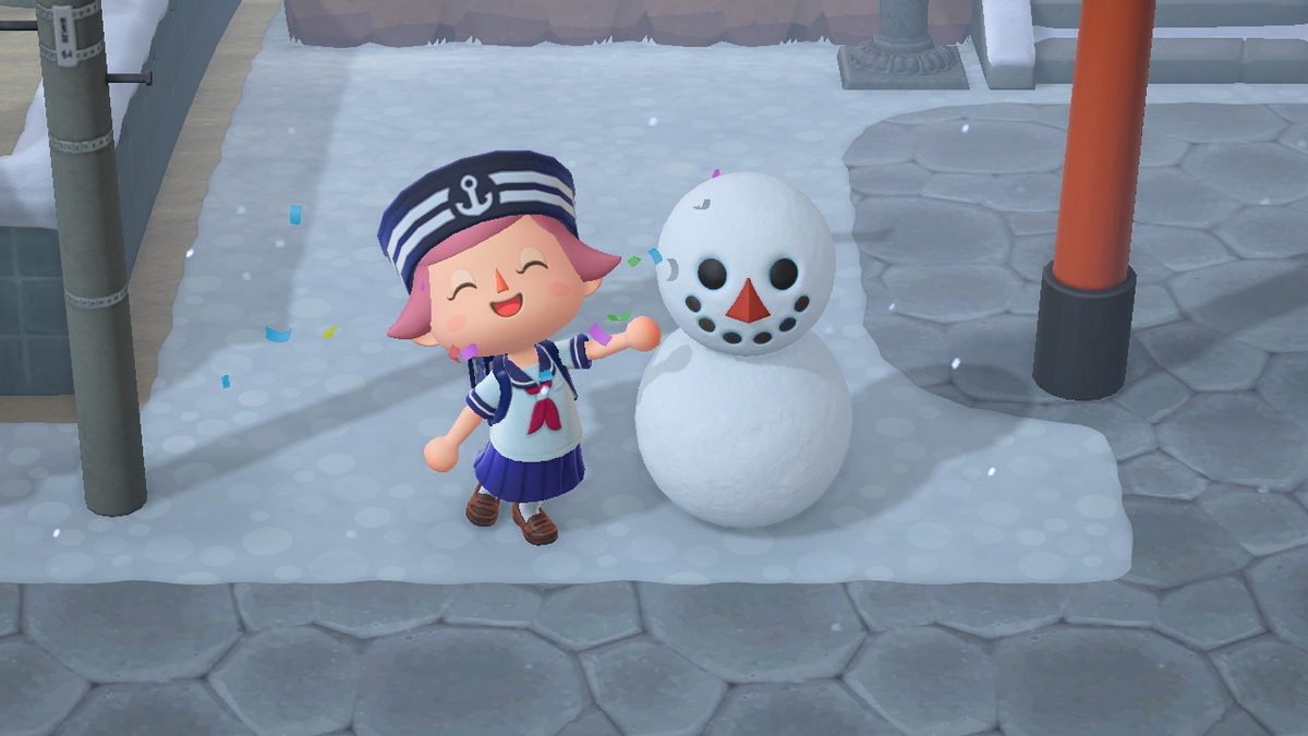 あつまれ どうぶつの森 6月になり雪が降り始めましたね！！の画像