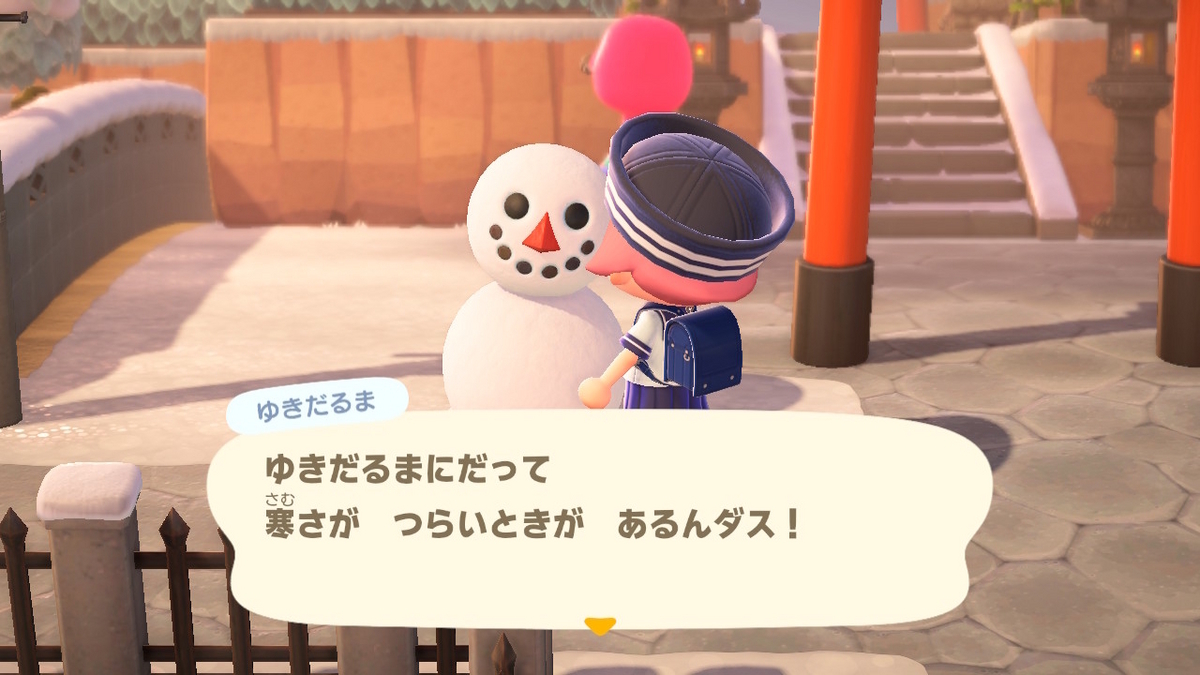 あつまれ どうぶつの森 6月になり雪が降り始めましたね！！の画像