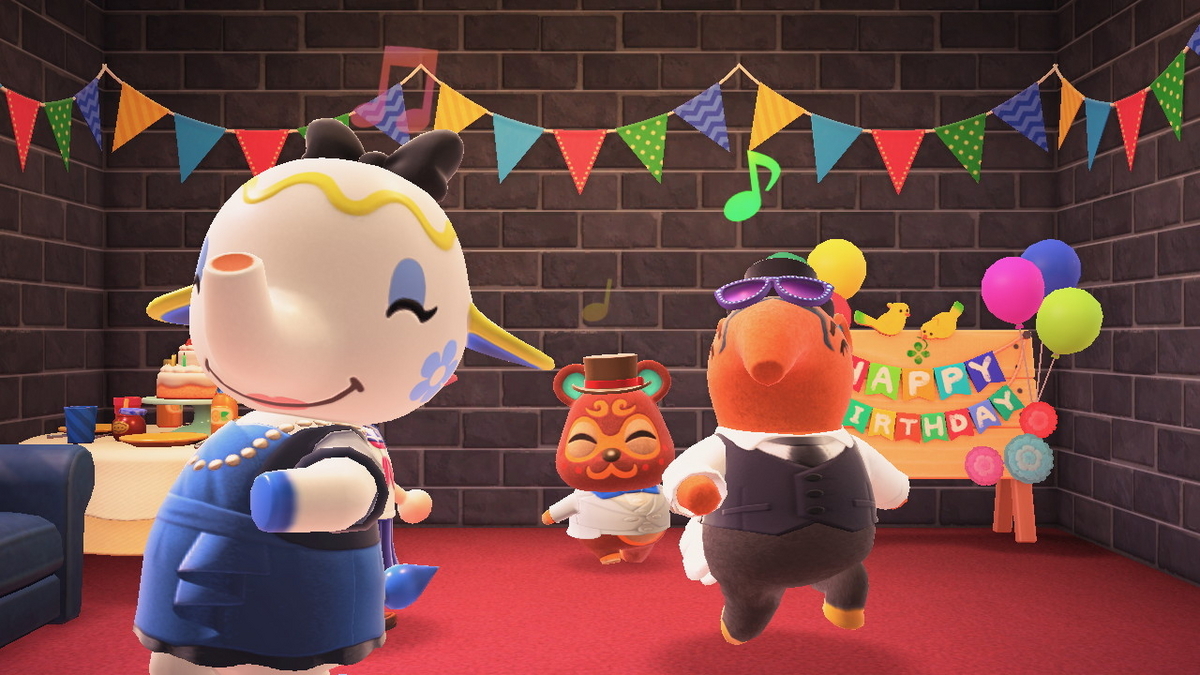あつまれ どうぶつの森 結構前に来た自分の誕生日Σ(゚Д゚)やったー!の画像