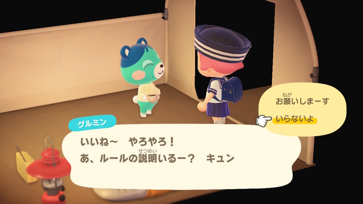 ニンテンドースイッチ あつまれどうぶつの森 キャンプ場 63回目の画像