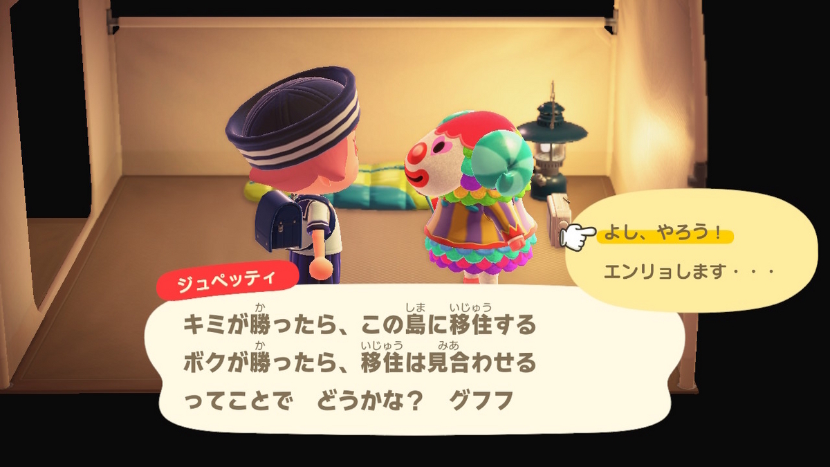 ニンテンドースイッチ あつまれどうぶつの森 キャンプ場 65回目の画像