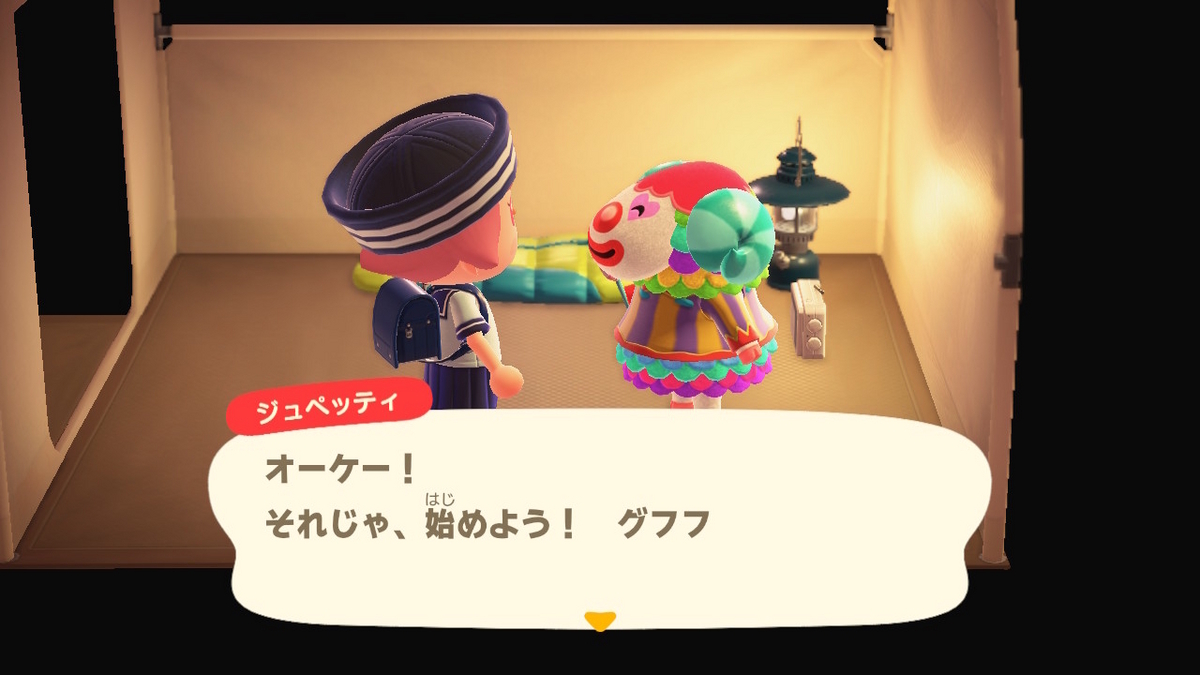 ニンテンドースイッチ あつまれどうぶつの森 キャンプ場 65回目の画像