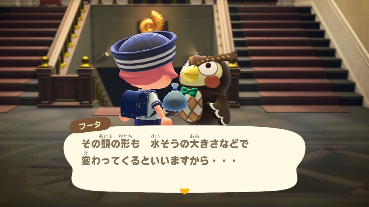 あつまれ どうぶつの森　ランチュウを釣り上げました！！の画像