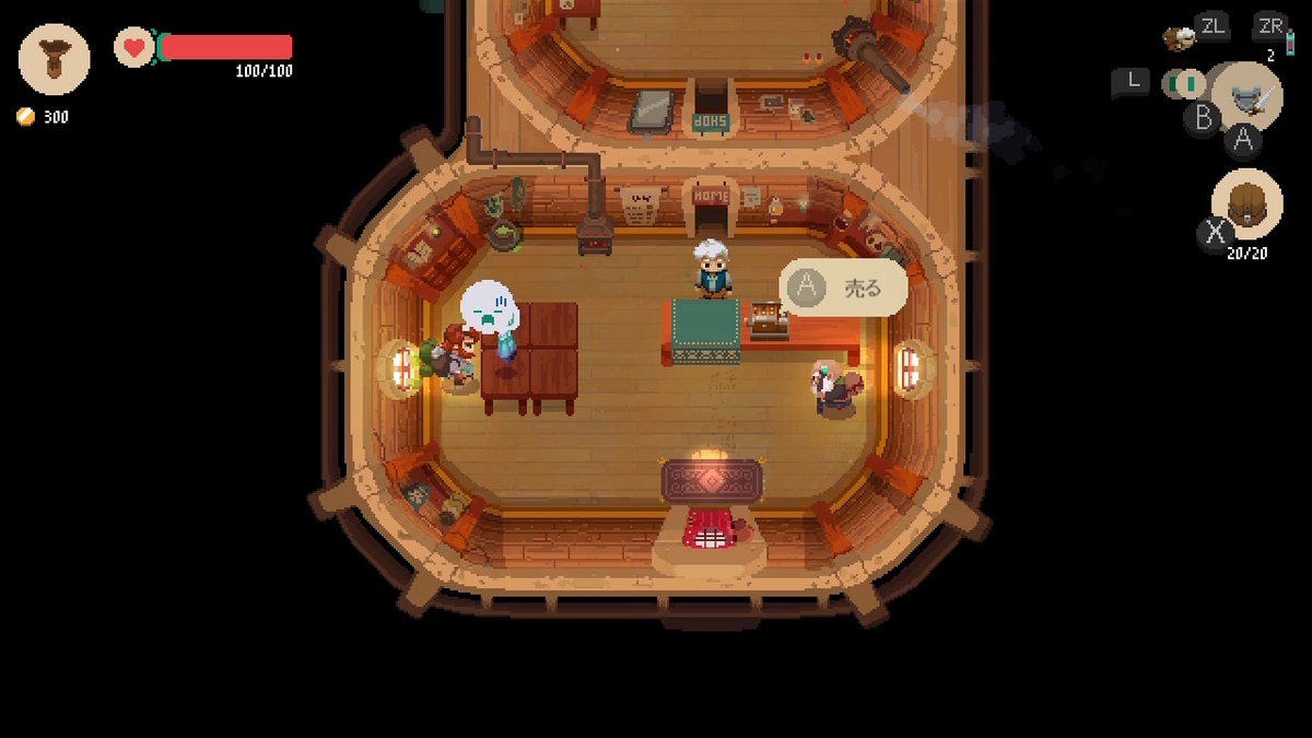 ニンテンドースイッチ ムーンライター 店主と勇者の冒険プレイしてみました！！の画像