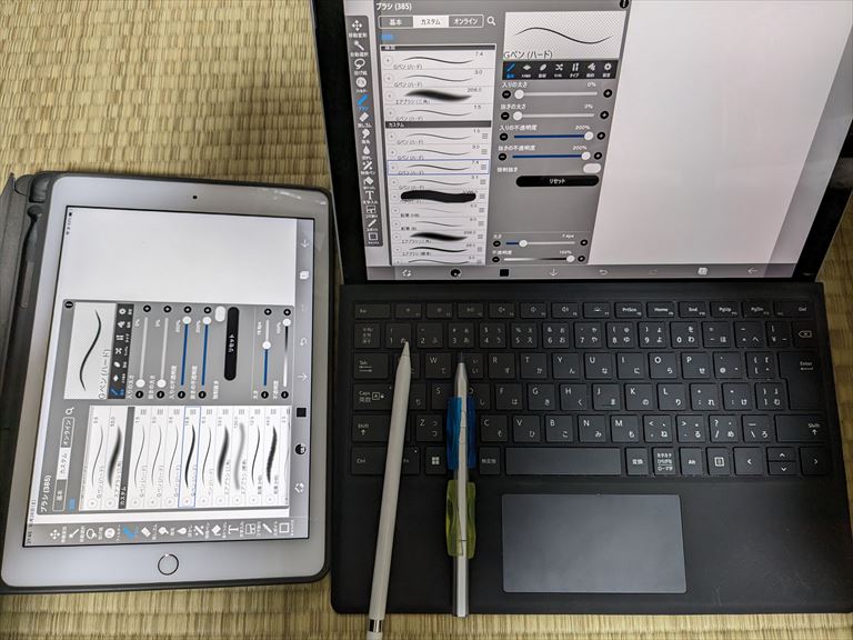 Windows版アイビスペイントとiPadの方のアイビスペイント使い勝手を比べてみました(;^ω^)の画像
