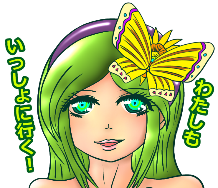 ふしぎな国でのにゃリスのLINEスタンプ８個目の宣伝です！！の画像