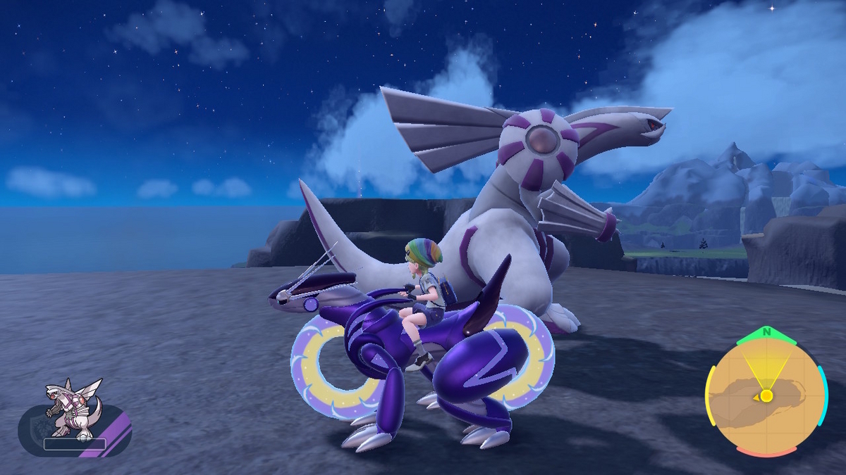 ポケモンsv テラレイドバトル 星５のパルキア！！の画像
