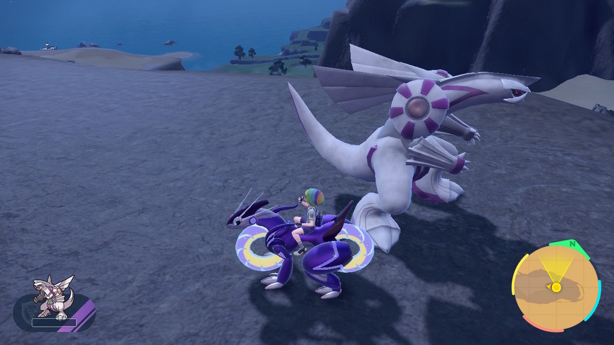 ポケモンsv テラレイドバトル 星５のパルキア！！の画像