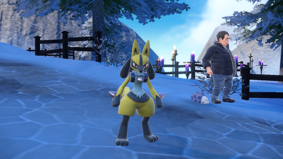 ポケモンsv ふしぎなおくりもの【色違いルカリオ】かがやくルカリオをもらいました！！の画像