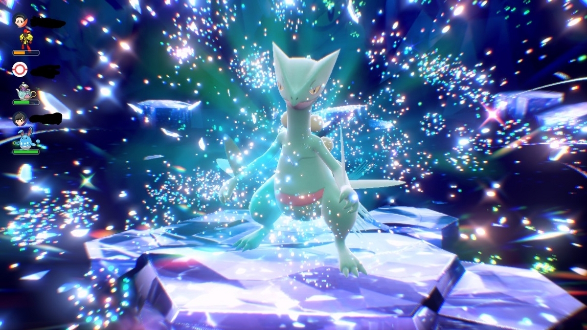 ポケモンsv テラレイドバトル さいきょう ジュカインVSマリルリの画像