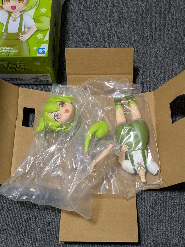 （レビュー）ずんだもん フィギュア 坂本アヒルver.『東北ずん子・ずんだもんプロジェクト』バンプレストの画像