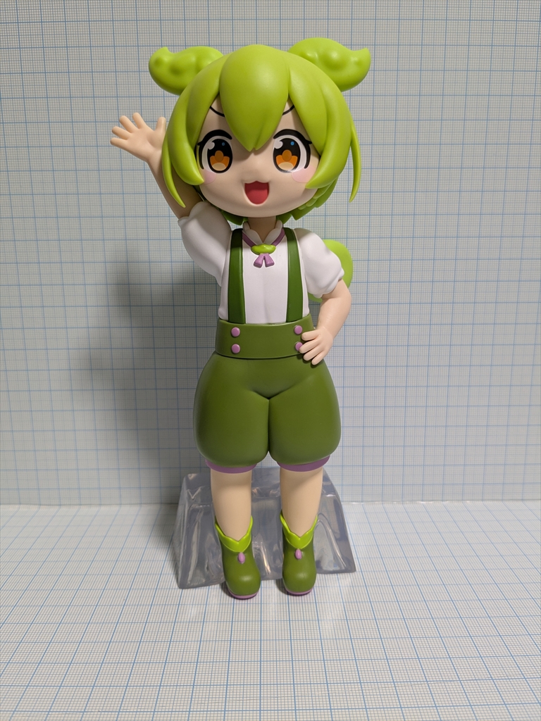 （レビュー）ずんだもん フィギュア 坂本アヒルver.『東北ずん子・ずんだもんプロジェクト』バンプレストの画像
