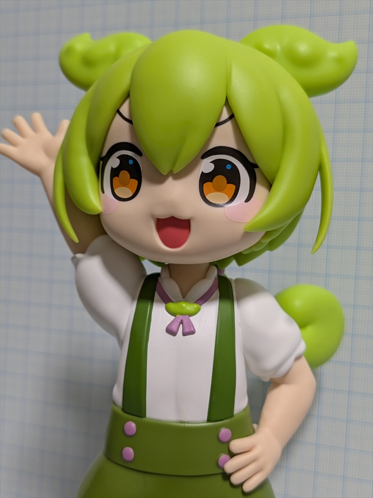 （レビュー）ずんだもん フィギュア 坂本アヒルver.『東北ずん子・ずんだもんプロジェクト』バンプレストの画像
