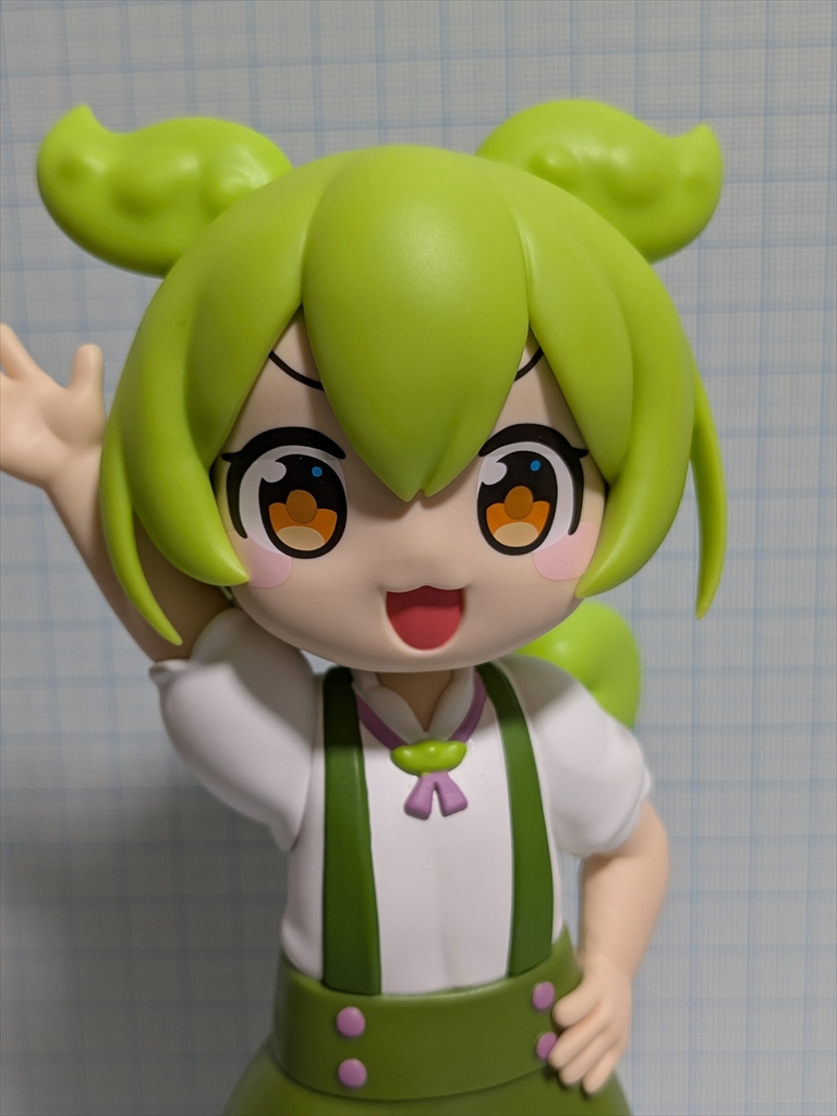 （レビュー）ずんだもん フィギュア 坂本アヒルver.『東北ずん子・ずんだもんプロジェクト』バンプレストの画像
