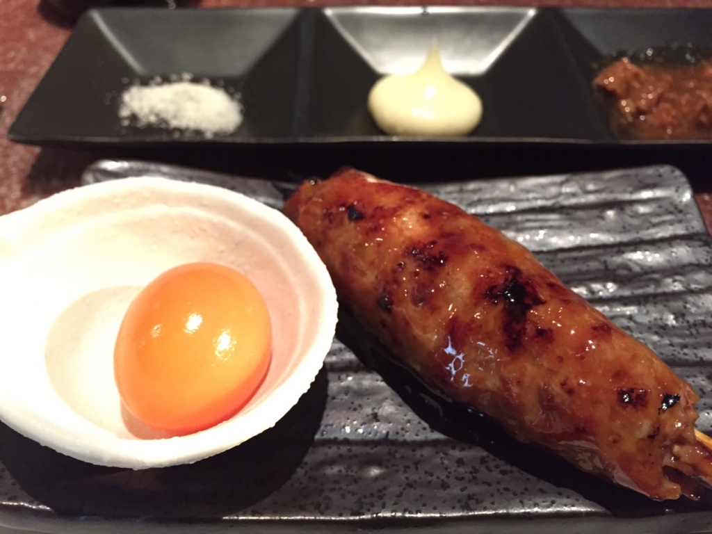 美味しい焼鳥だった。つくねは「きんかん」で食す！