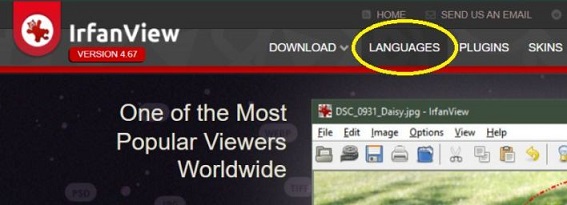 irfanview日本語モジュールをインストール