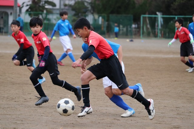 年1月18日 宮原中学校サッカー部練習参加 大宮別所サッカースポーツ少年団