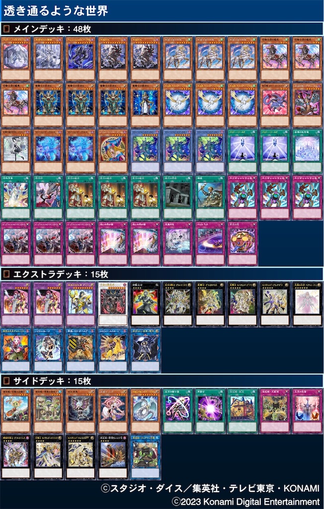 遊戯王】透き通るような世界【デッキ紹介】 - 混鶏領域