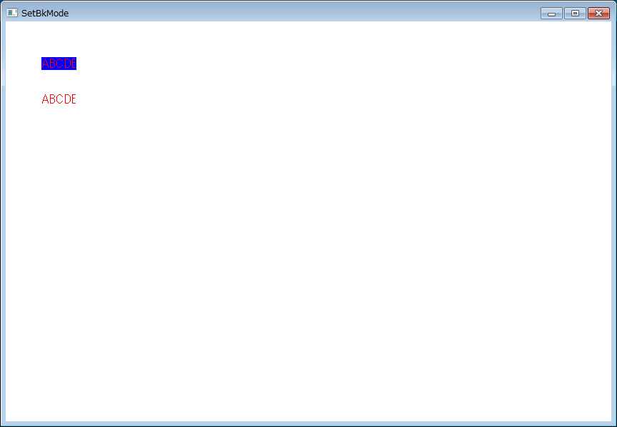 SetBkMode - 車輪のx発明 ~B.G's Blog~