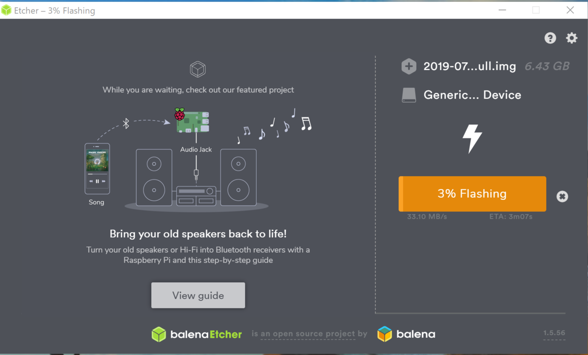Flash!で焼き込みが始まる