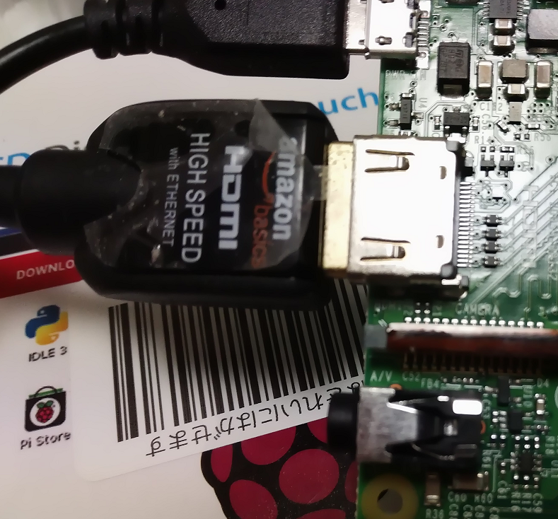 テレビなどモニターにHDMI接続