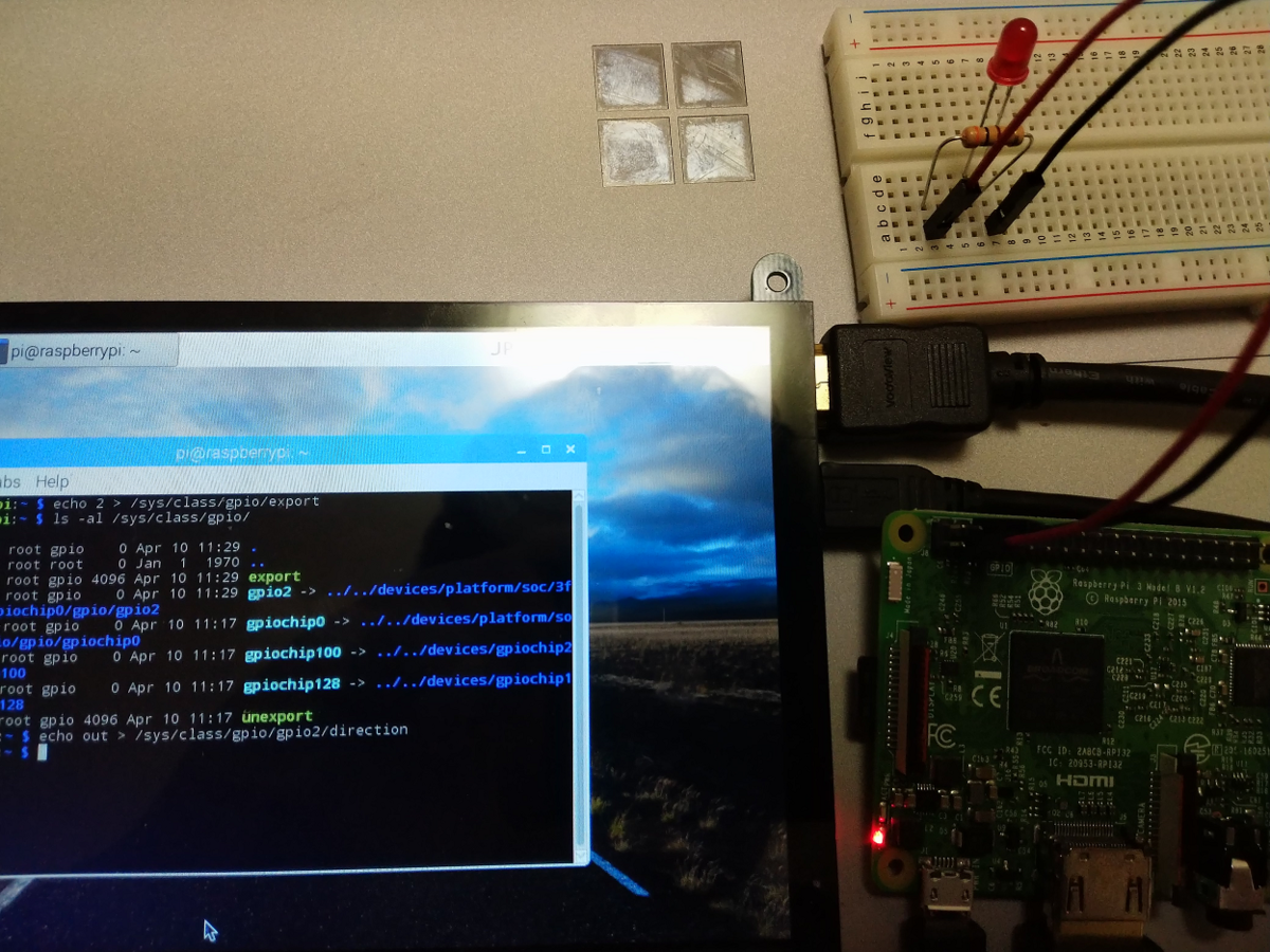 通電状態だったLEDがいったん消える