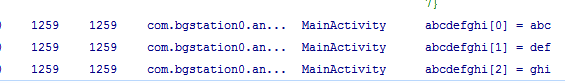 文字列配列取得できた