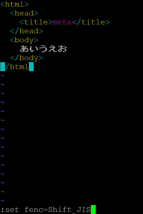 Shift_JISで保存