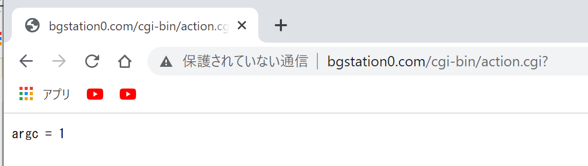 1となってるけど、ということはパラメータの数は0ということ。