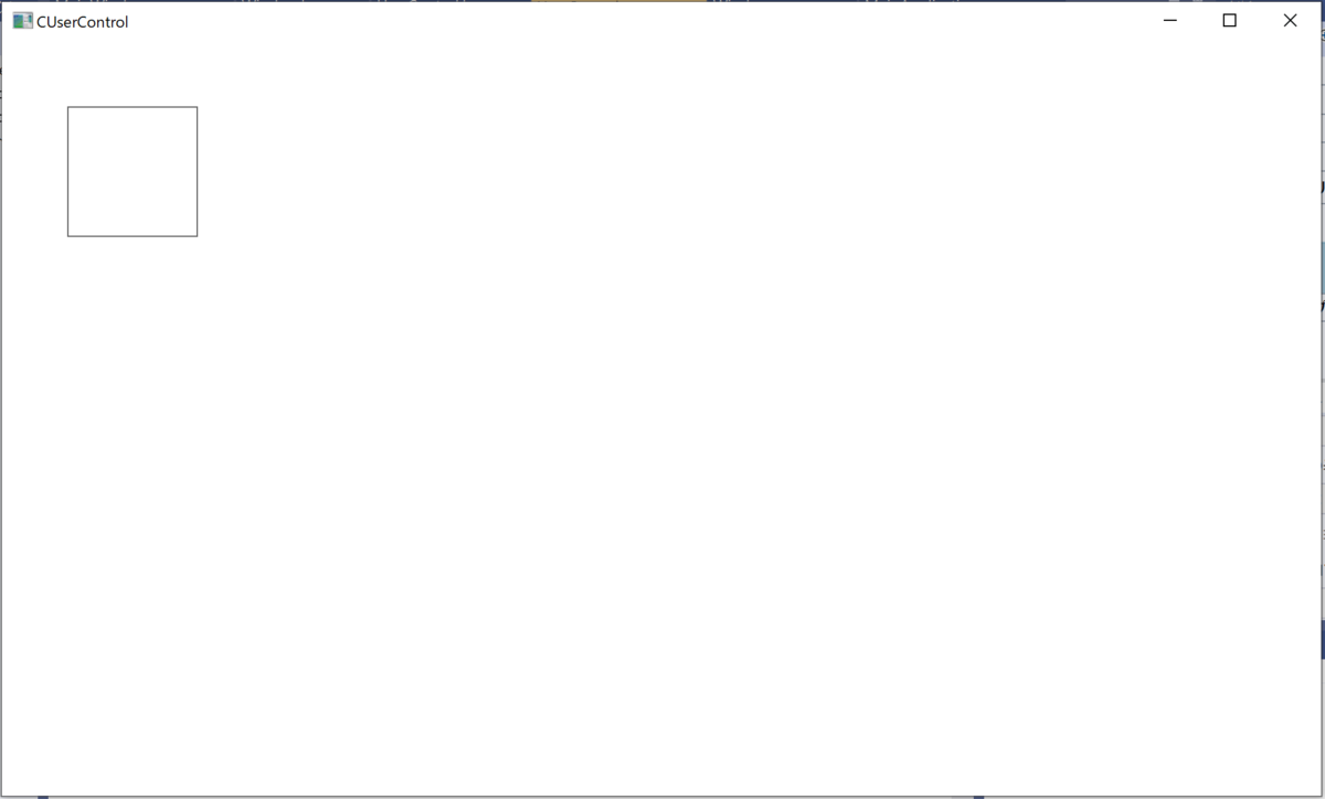 ちゃんとCMainWindowもCUserControlも表示出来てる
