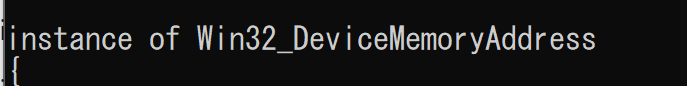 Win32_DeviceMemoryAddress