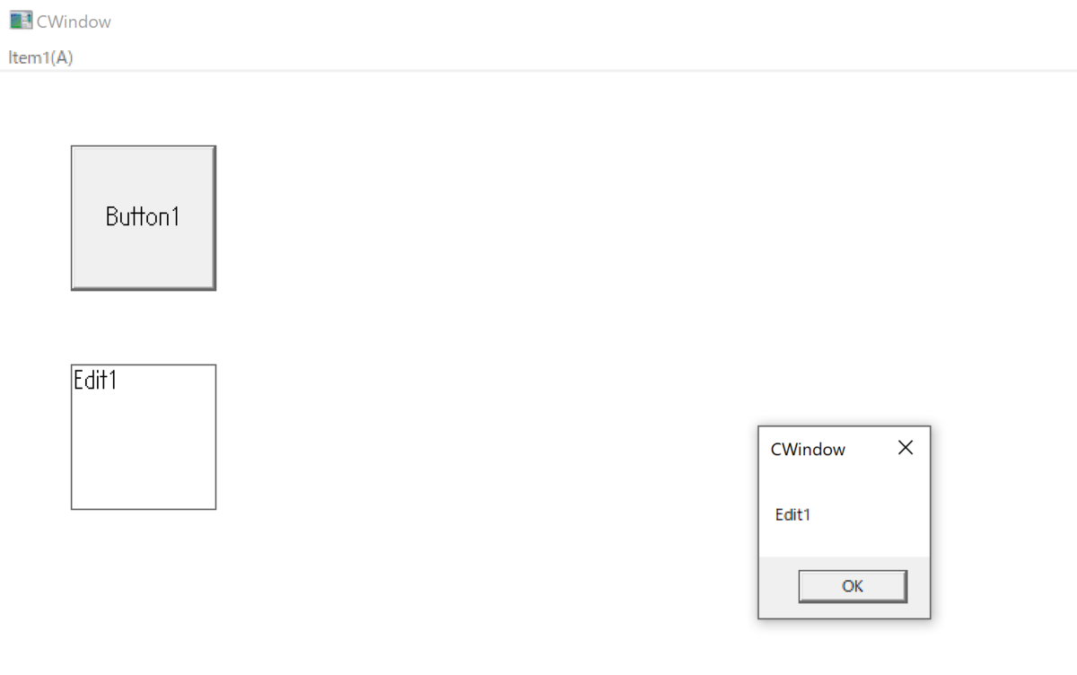 &quot;Edit1&quot;というテキストが取得できる